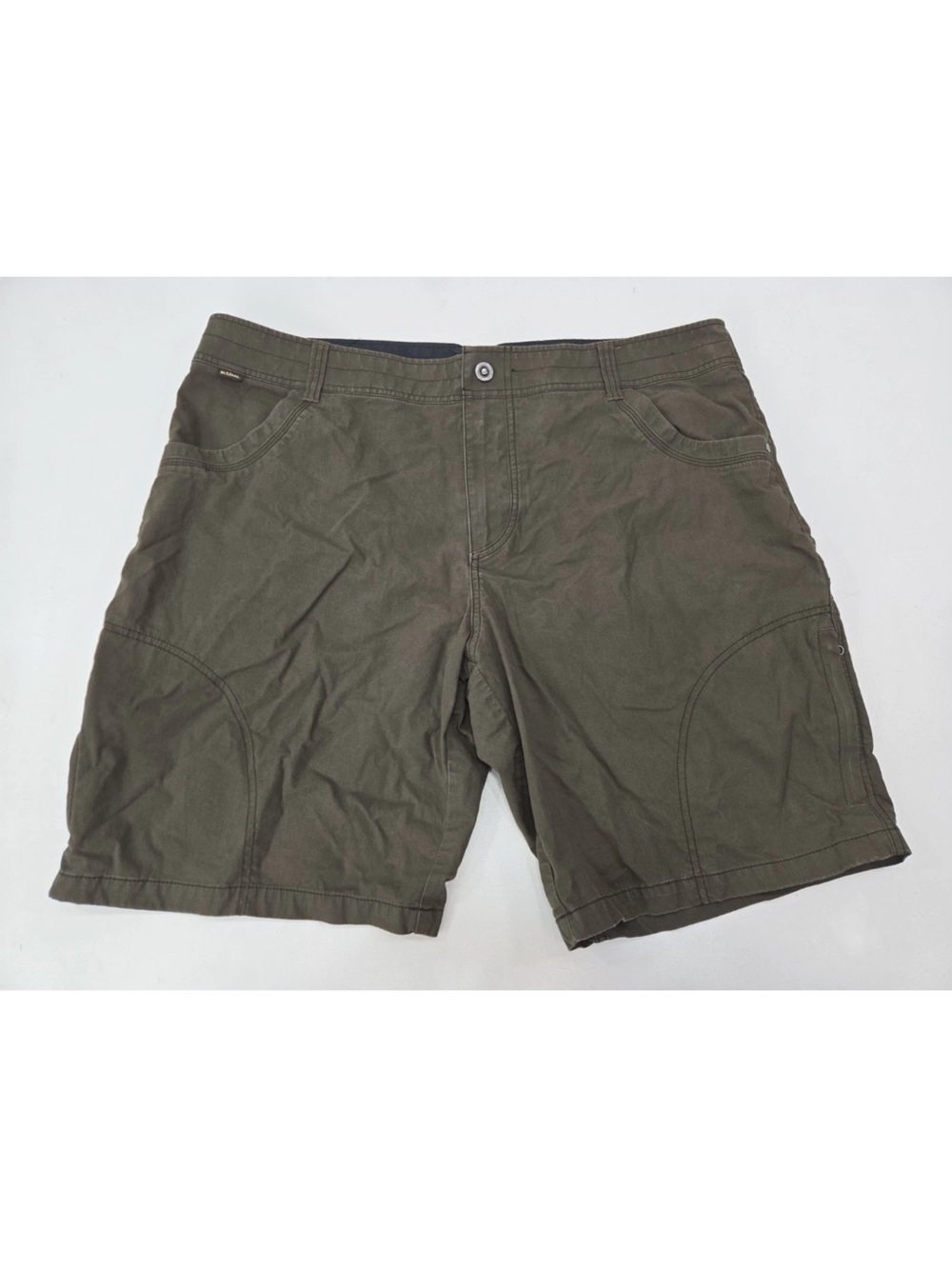 KUHL Ramblr Chino Khaki Vintage Patina Dye Hiking Outdoors 9.5" Size 40 Mens